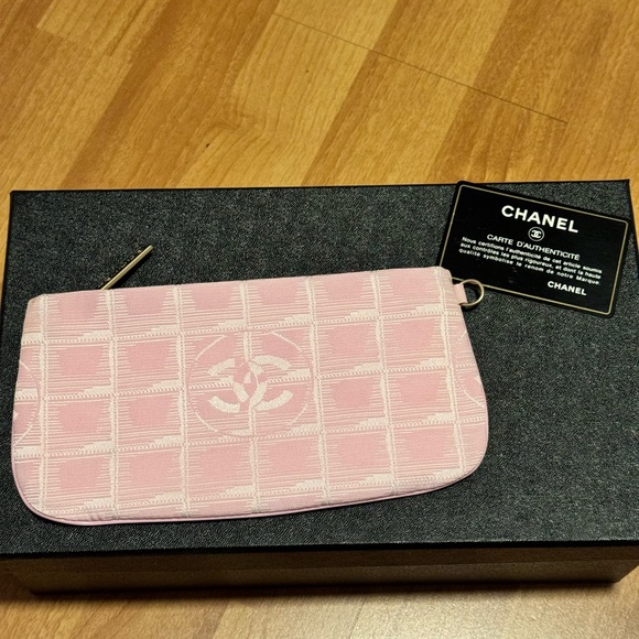 Chanel Pink Travel Line Pouch - Picture 1 of 12